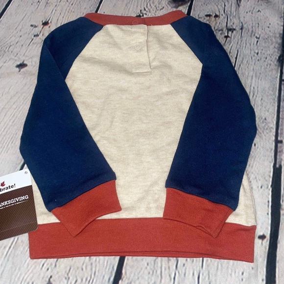 *SOLD on FB Infant size 3-6 months CELEBRATE! brand Thanksgiving shirt bib set - Picture 3 of 5